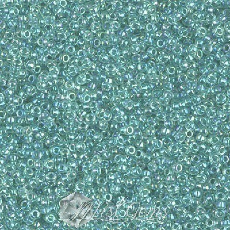 Miyuki Round Rocailles 263-15/0 RR 0263 Seafoam Lined Crystal