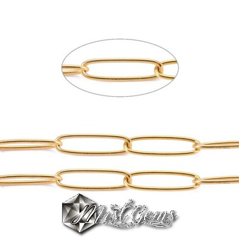 Lant auriu cu zale sudate  din inox -0.5m