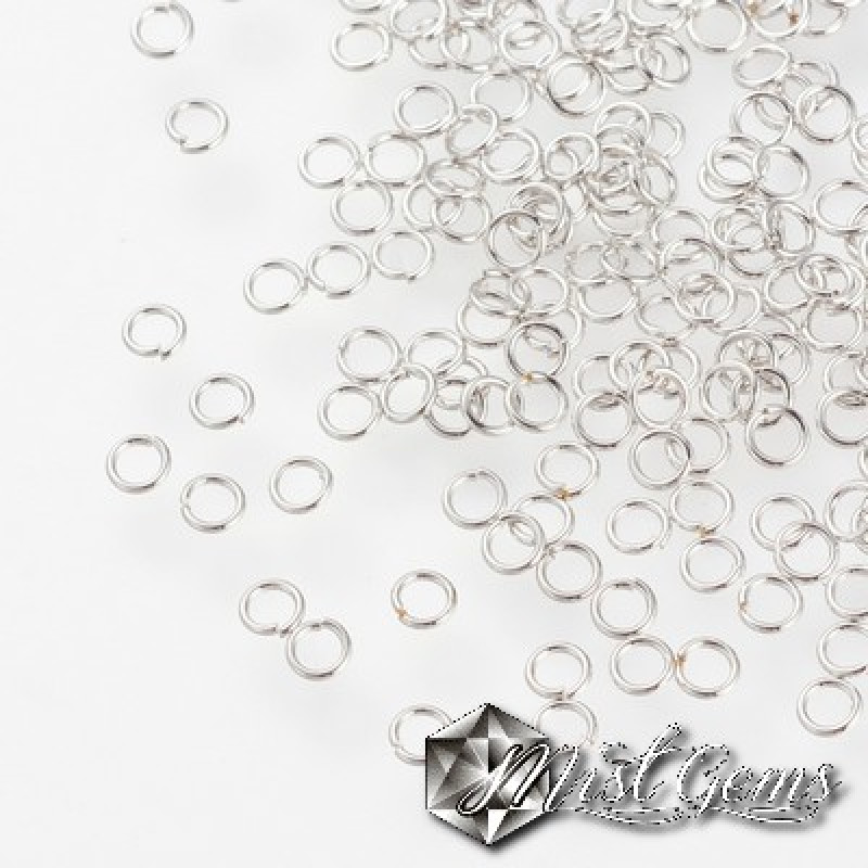 Zale din inox  argintii 2.5mm -10 buc