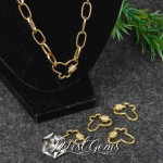 Inchizatoare cu filet si cubic zirconia-fluture