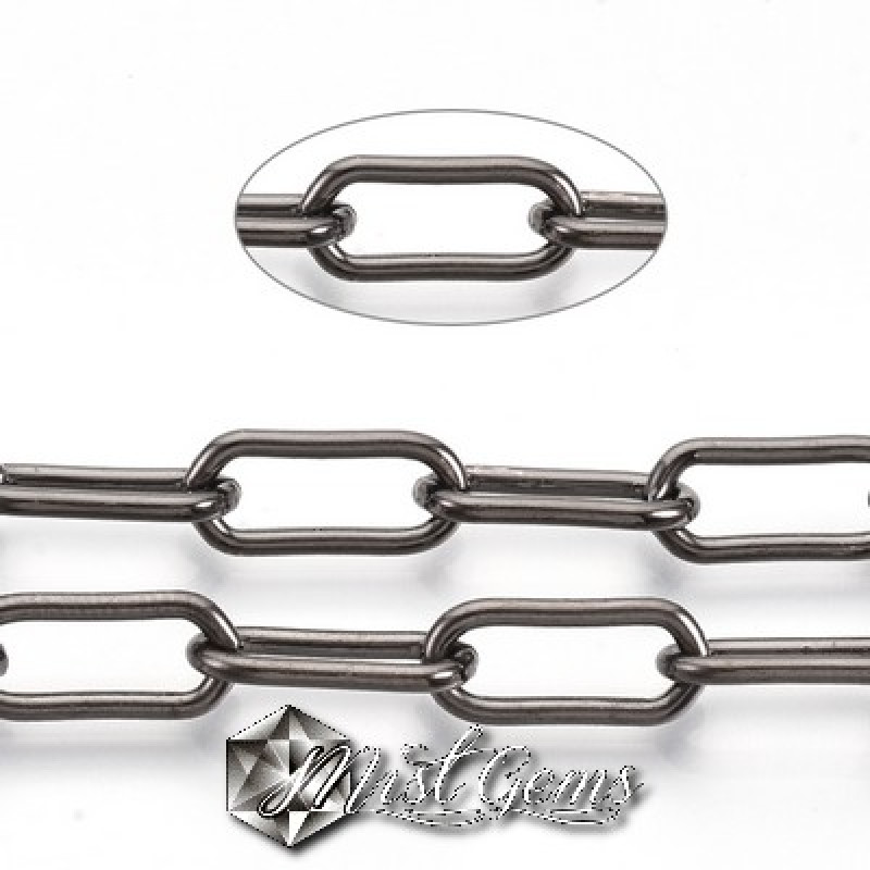 Lant cu zale supradimensionate-14mm despicate gunmetal-0.5m