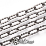Lant cu zale supradimensionate-12.5mm despicate gunmetal-0.5m