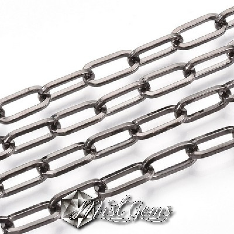 Lant cu zale supradimensionate-12.5mm despicate gunmetal-0.5m