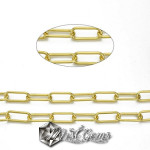 Lant auriu cu zale supradimensionate-24.4mm despicate-0.5m