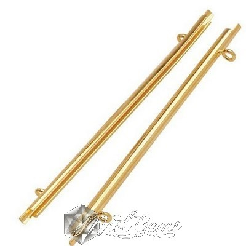 Terminatie pentru margele Miyuki Delica 60mm-auriu-2buc