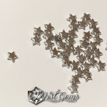 Margele acrilice -ccb- in forma de stea 3D-5mm-10 buc