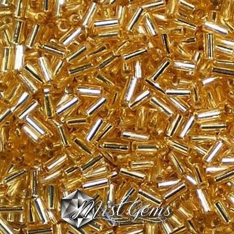 Miyuki Bugle BB2-0003 Silver Lined Gold