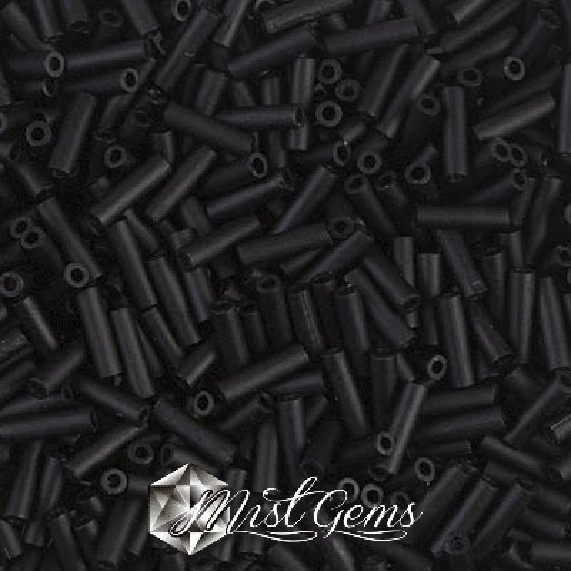 Miyuki Bugle BB2-0401F Black Matted