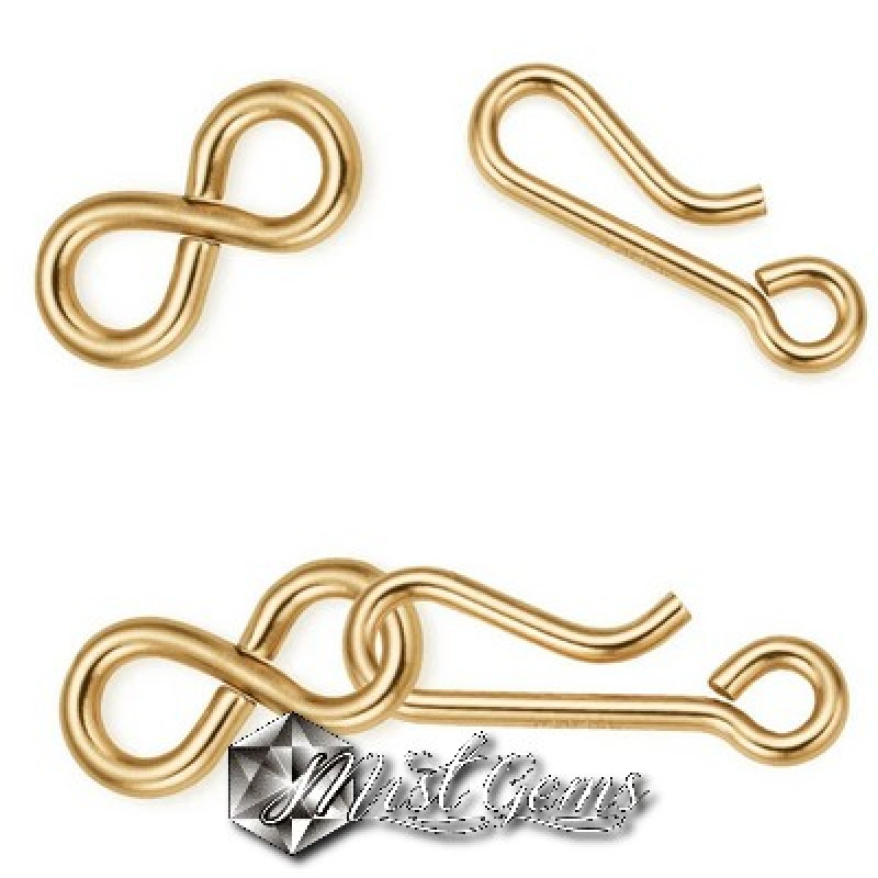 Inchizatoare carlig si ochi-20mm Gold Filled  -1set.