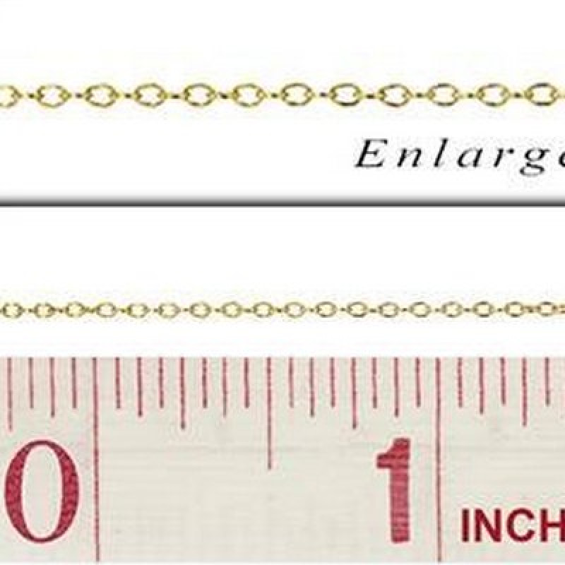 Lant cu Zale Ovale Gold Filled -1.3X1.8mm-20cm