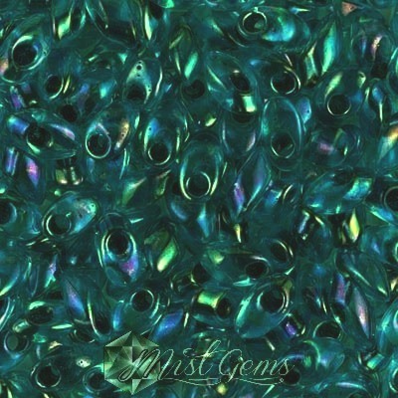 Long Magatama LMA 2168 Noir Lined Aqua