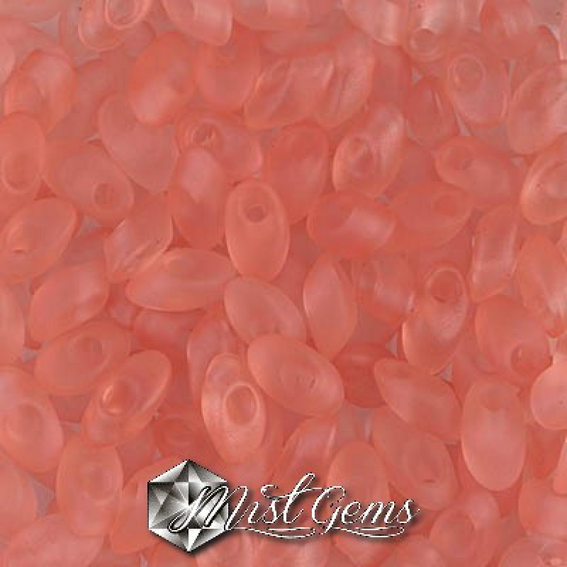 Long Magatama LMA 2103F Matted Transparent Peach
