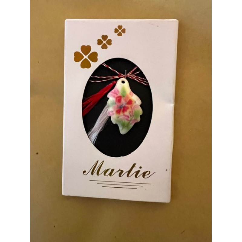 Martisoare din plastic cu motive florale-48buc