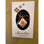 Martisoare din plastic cu motive florale-48buc