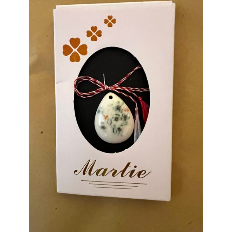 Martisoare din plastic cu motive florale-48buc