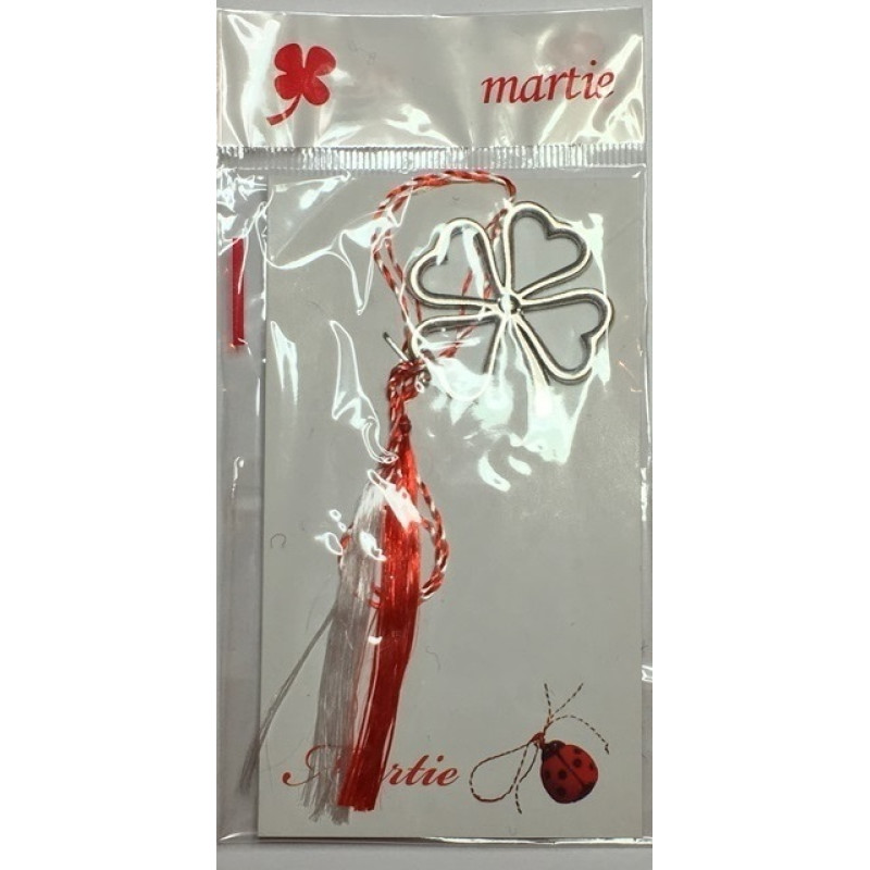 Martisor "Trifoi cu 4 Foi"din Zamac-50buc