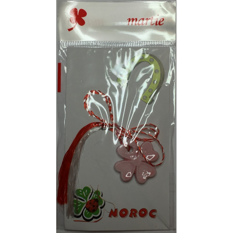 Martisor "Trifoi cu 4 Foi"din ceramica-115buc