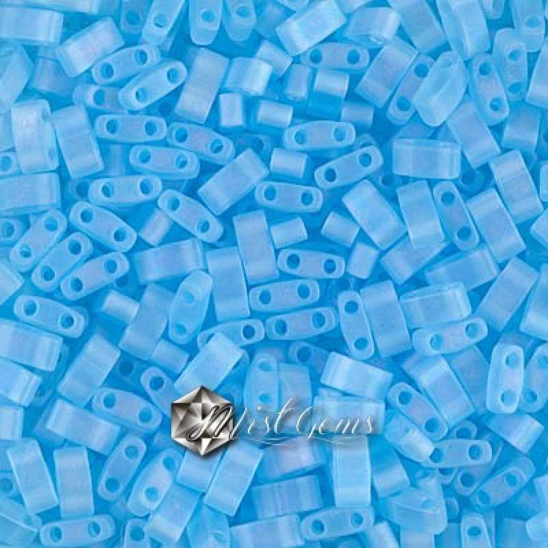 Miyuki Half-Tila 0148FR-Matte Transparent Aqua-HTL148FR
