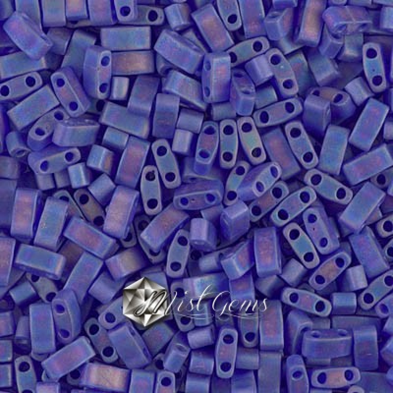 Miyuki Half-Tila 0151FR-Transparent Cobalt AB-HTL151FR