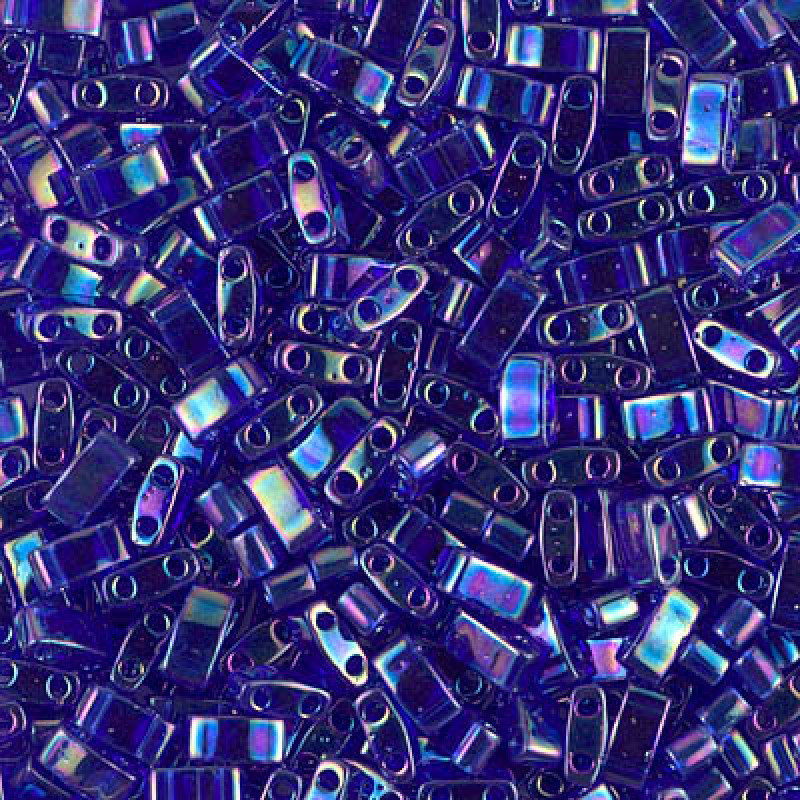 Miyuki Half-Tila 0177-Transparent Cobalt AB-HTL177