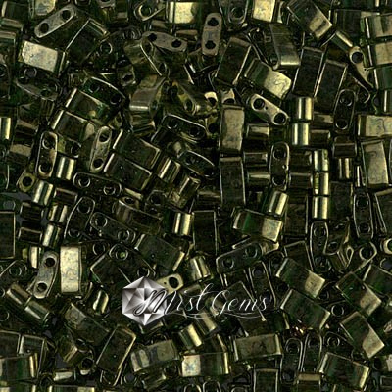 Miyuki Half-Tila 0306-Green Gold Luster-HTL306