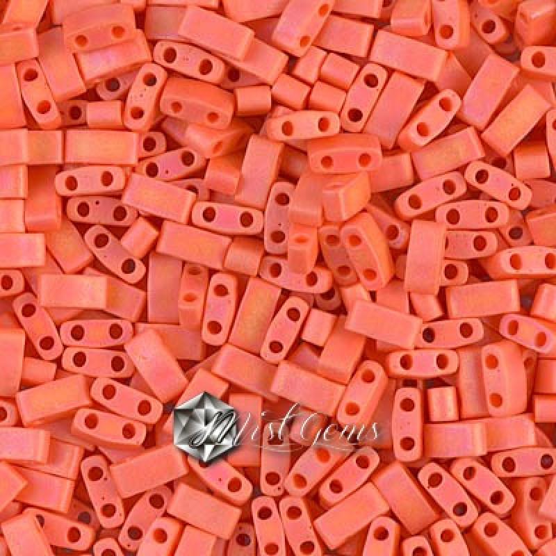 Miyuki Half-Tila 0406FR-Opaque Matte Orange AB-HTL406FR