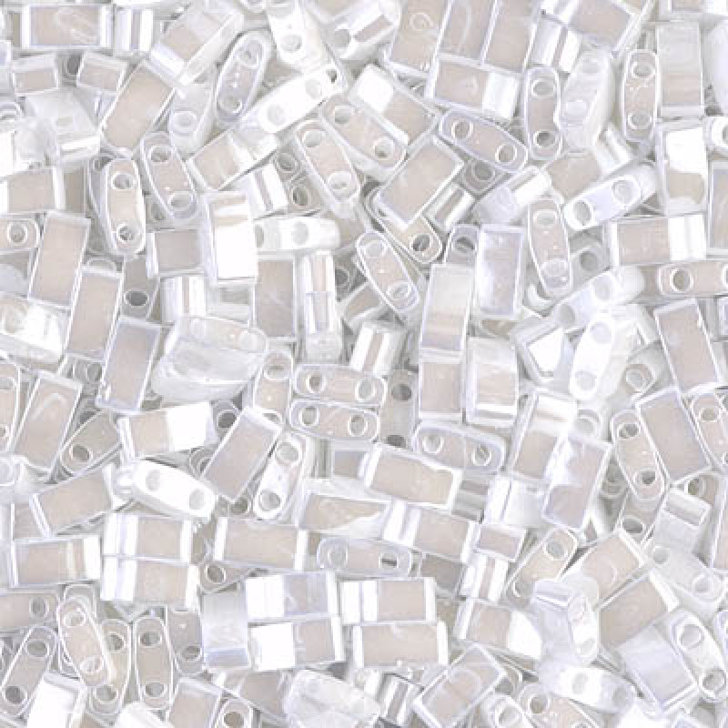 Miyuki Half-Tila 0420-Ceylon White Pearl-HTL420