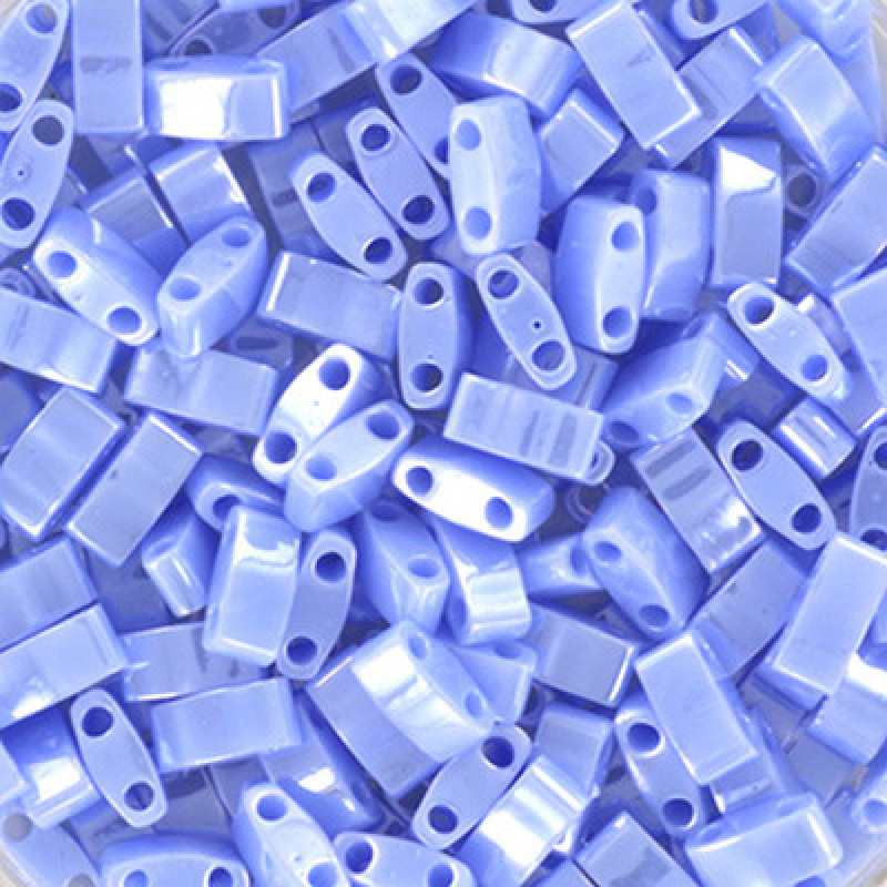 Miyuki Half-Tila 0446-Opaque Luster Light Periwinkle-HTL446