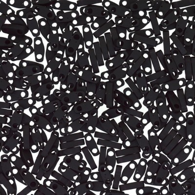 Miyuki Quarter-Tila 0401F-Opaque Matte Black-QTL401F