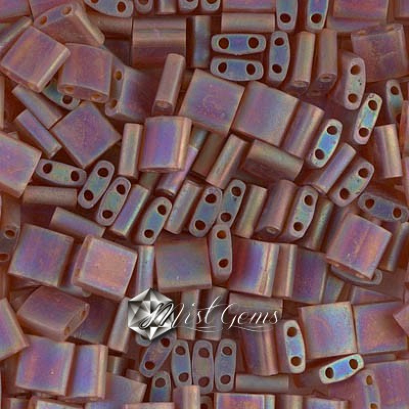 Miyuki Tila 0134FR-Matte Transparent Dark Topaz AB-TL134FR