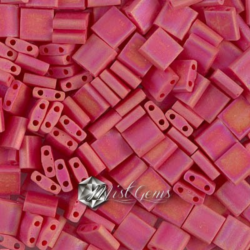 Miyuki Tila 0408FR-Matte Opaque Matte Red AB-TL408FR