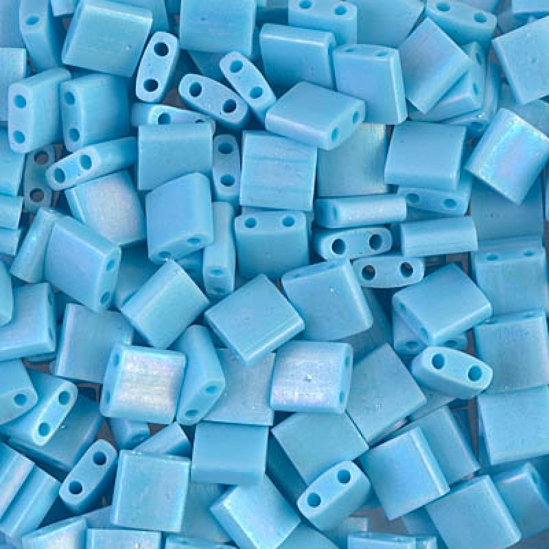 Miyuki Tila 0413FR-Matte Opaque Turquoise Blue-TL413FR