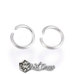 Zale din inox  argintii 4X0.5mm -100 buc