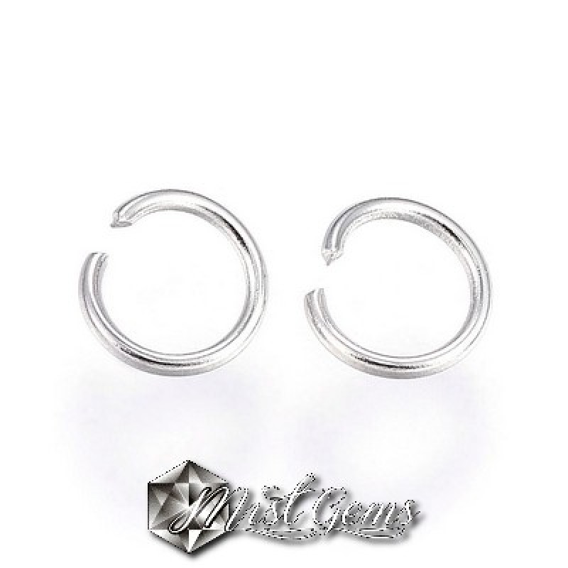 Zale din inox  argintii 4X0.5mm -100 buc