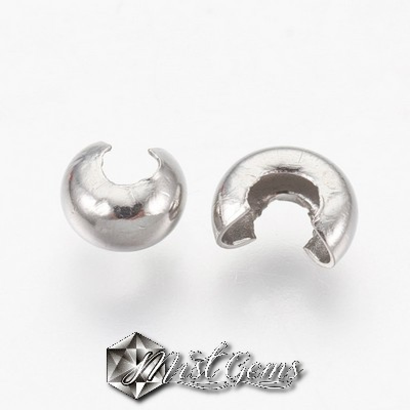 Acoperitoare de nod din inox,4mm,argintie-10 buc