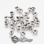 Acoperitoare de nod din inox,4mm,argintie-10 buc