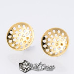 Baza cercei inox cu platou sita 16mm,auriu