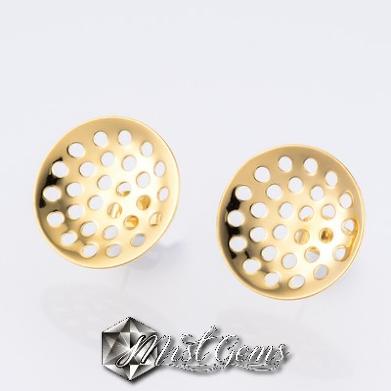 Baza cercei inox cu platou sita 16mm,auriu