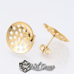 Baza cercei inox cu platou sita 16mm,auriu