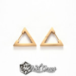 Baza Cercei Aurii Inox Triunghi 18.5x21x3mm
