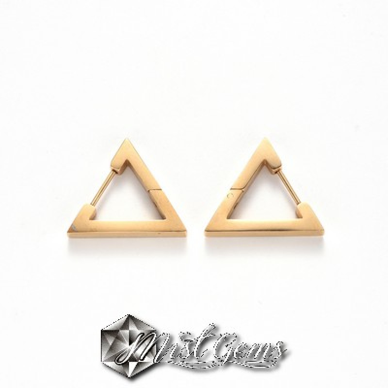 Baza Cercei Aurii Inox Triunghi 18.5x21x3mm 