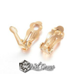 Baza cercei inox clips aurii 17.5x7x6mm