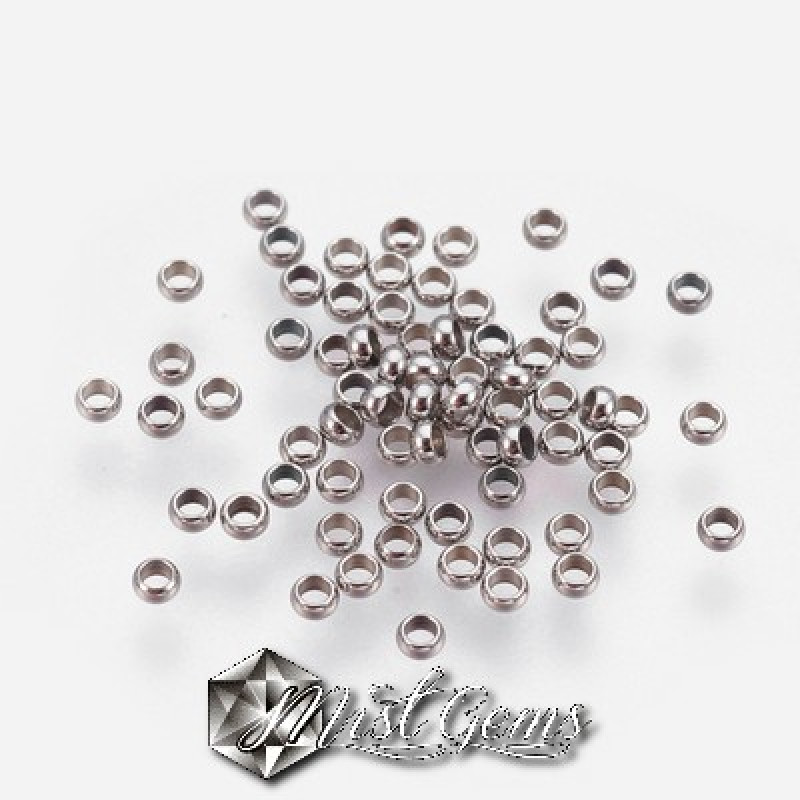 Crimp din Inox-1.9mm argintiu -50 buc.