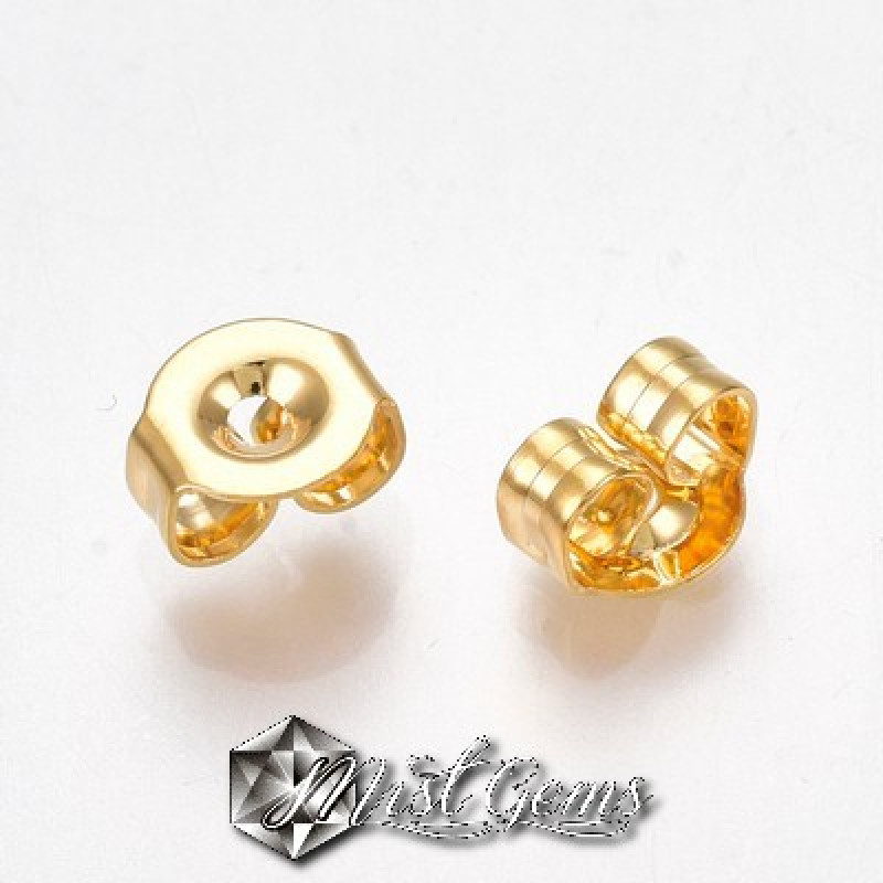 Opritoare din Inox Pentru Cercei Culoare Auriu Pin 1.0-10buc