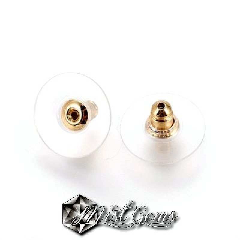 Opritoare din Inox Pentru Cercei cu Rondele Plastic 11.5x6-4buc