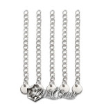 Extender din Lant Argintiu din Inox cu Terminatie Disc-1 buc
