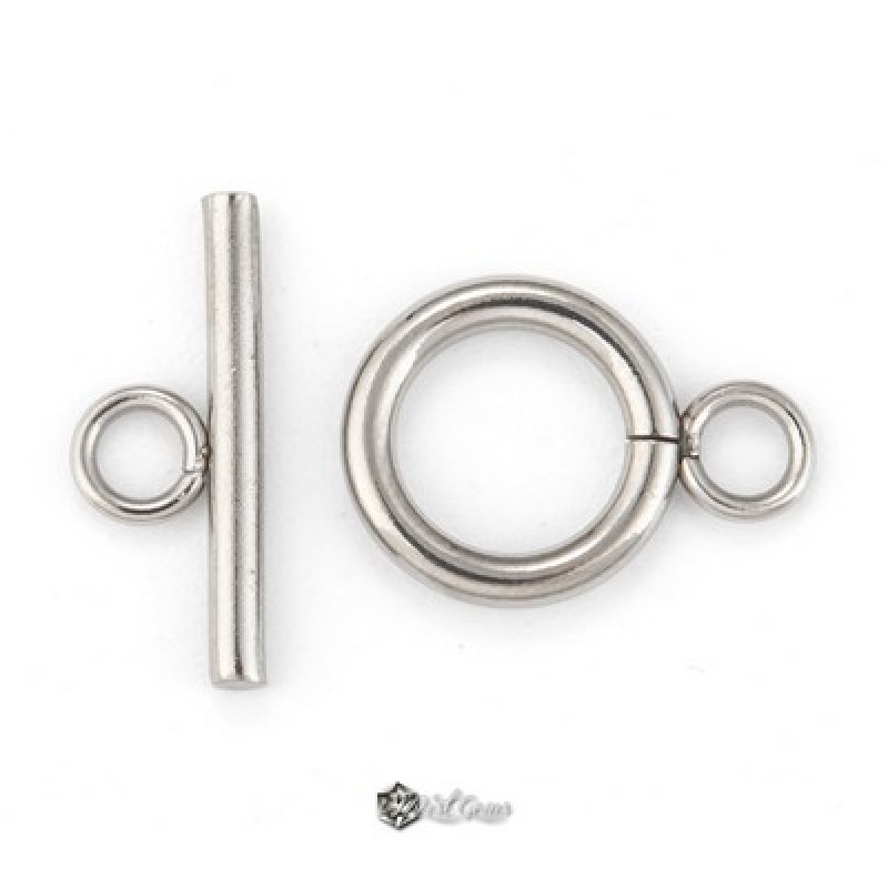 Inchizatoare inox toggle argintie 11mm-1buc