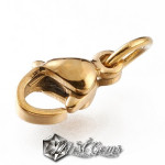 Inchizatoare Lobster cu Za de Prindere Inox Auriu 9x5.5mm