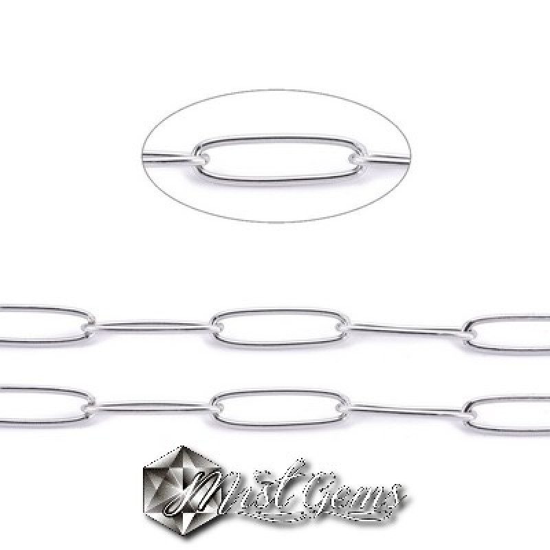 Lant argintiu cu zale sudate  din inox -0.5m