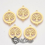 Element de Legatura din Inox,"Copacul Vietii",21x16x1mm